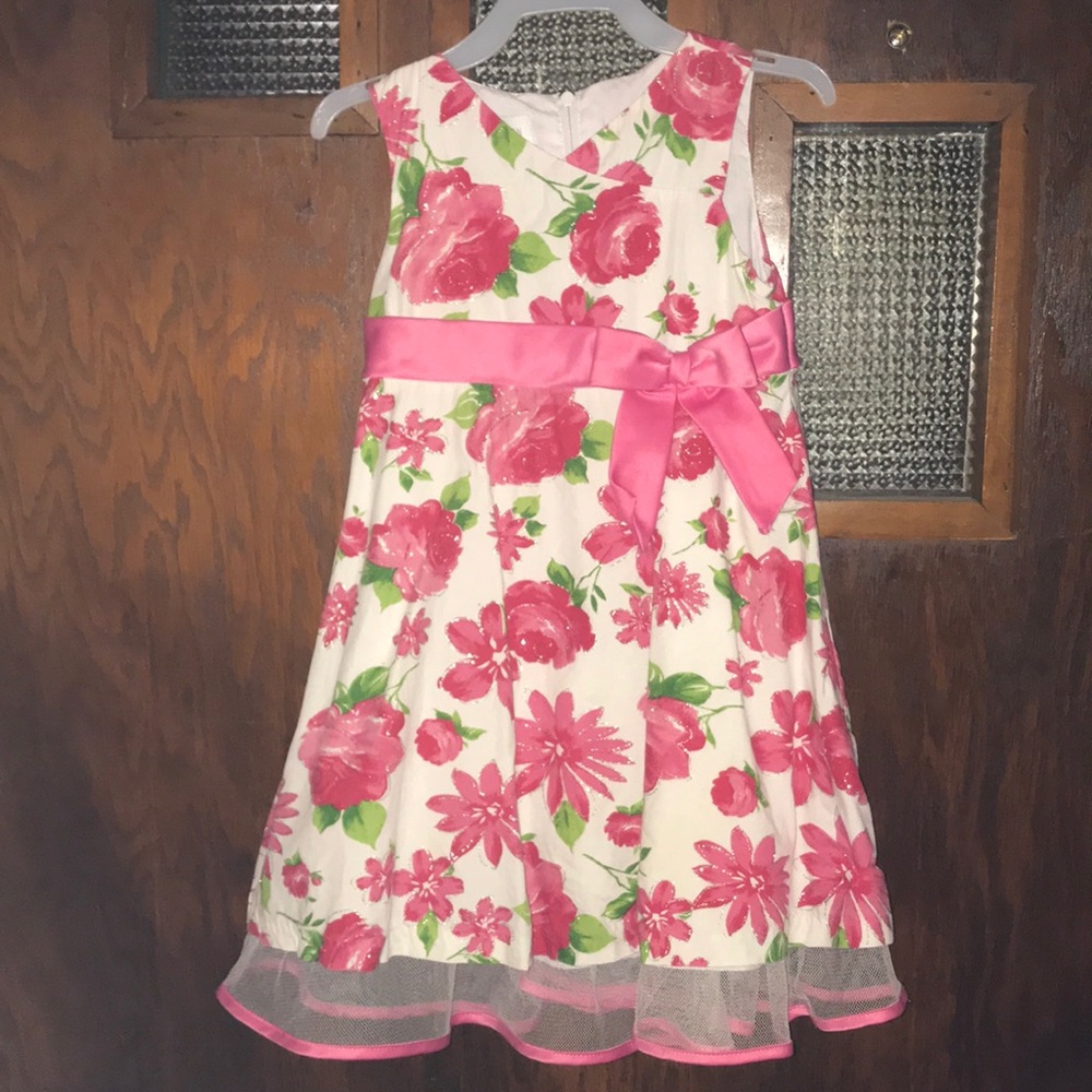 Bonnie Jean toddler girls floral dress, size 3t
